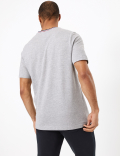 Regular Fit Tipped Neck T-Shirt
