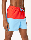 Quick Dry Colour Block Swim Shorts