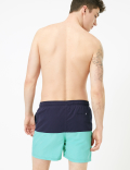 Quick Dry Colour Block Swim Shorts