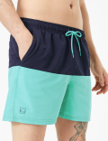 Quick Dry Colour Block Swim Shorts