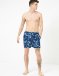 Quick Dry Floral Print Swim Shorts
