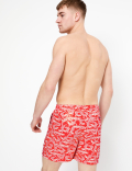 Quick Dry Crocodile Print Swim Shorts