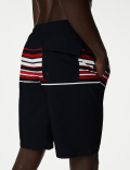 Quick Dry Striped Swim Shorts