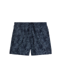Quick Dry Palm Print Swim Shorts