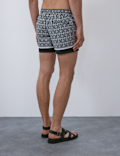 Quick Dry Geometric Print Swim Shorts