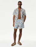 Quick Dry Tropical Graphic Swim Shorts