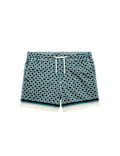 Quick Dry Geometric Print Swim Shorts