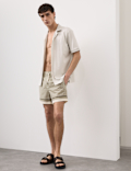 Quick Dry Geometric Print Swim Shorts