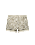 Quick Dry Geometric Print Swim Shorts