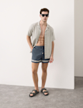 Border Embroidered Swim Shorts