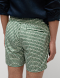 Quick Dry Geometric Print Swim Short