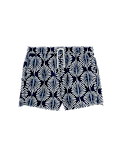 Quick Dry Woodblock Print Swim Shorts