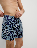 Quick Dry Printed Swim Shorts