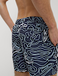 Quick Dry Printed Swim Shorts
