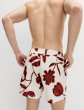 Quick Dry Textured Floral Swim Shorts