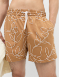 Quick Dry Embroidered Swim Shorts