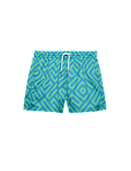 Quick Dry Geometric Print Swim Shorts