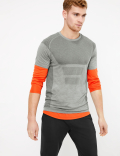 Active Reflective Trim Seam Free T-shirt