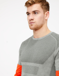 Active Reflective Trim Seam Free T-shirt
