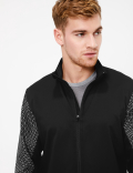 Active Zip Through Spiderweb Design Jacket