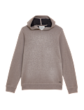 Wool Blend Double Faced Knitted Hoodie