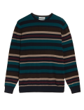 Pure Cotton Stripes Crew Neck Jumpers