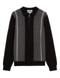 Premium Cotton Zip Neck Knitted Polo Shirt