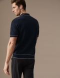 Cotton Modal Blend Knitted Polo Shirt