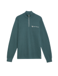 Cotton Rich Funnel Neck Half Zip Jumper