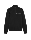 Cotton Rich Funnel Neck Half Zip Jumper