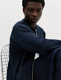 Air Yarn Knitted Bomber Jacket