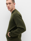 Air Yarn Knitted Bomber Jacket