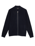 Ribbed Knitted Bomber