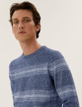 Super Soft Striped Crew Neck Jumper