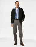 Cable Shawl Collar Cardigan
