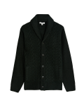 Cable Shawl Collar Cardigan
