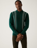 Cotton Rich Textured Knitted Polo Shirt