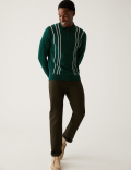 Cotton Rich Textured Knitted Polo Shirt