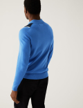 Cotton Rich Striped Knitted Polo Shirt