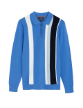 Cotton Rich Striped Knitted Polo Shirt