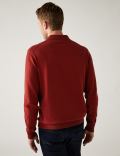Cotton Rich Textured Knitted Polo Shirt