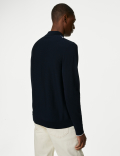 Cotton Rich Striped Knitted Polo Shirt