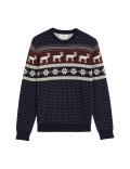 Pure Cotton Fair Isle Christmas Jumper