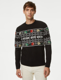 Fair Isle Cheese Christmas Jumper