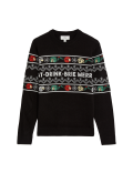 Fair Isle Cheese Christmas Jumper
