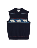 Pure Cotton Polar Bear Knitted Vest