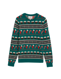 Pure Cotton Fair Isle Christmas Jumper
