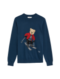 Pure Cotton Ski Spencer Bear™ Christmas Jumper