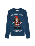 Dog Christmas Crew Neck Jumper
