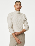 Cable High Neck Jumper